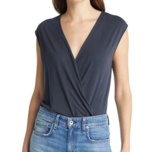 Rag & Bone Christy Draped Surplus Top Size Medium (Salute)